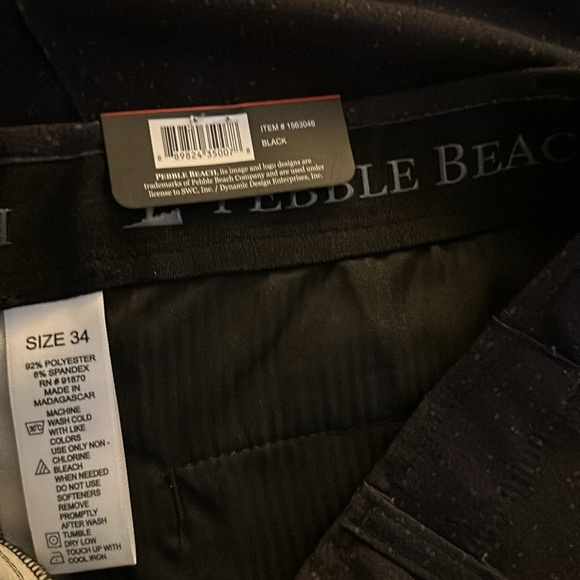 Pebble Beach black Performance Shorts - Picture 4 of 6